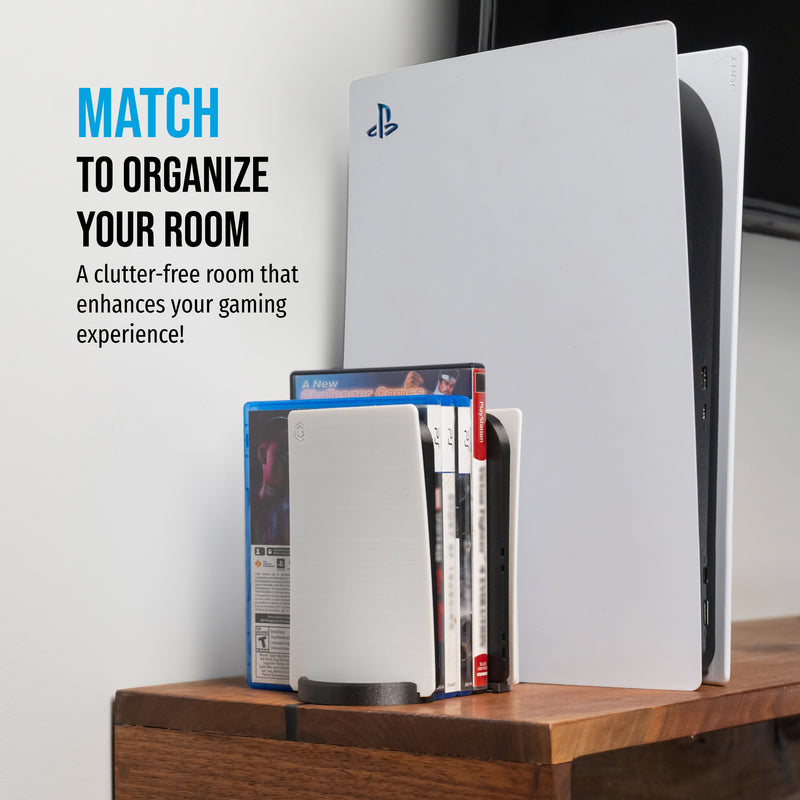 Mini PS5 Console Game Stand - Video Game Storage & Organizer